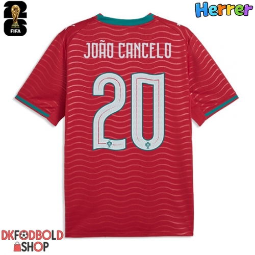 Portugal Joao Cancelo #20 Hjemmebanetrøje VM 2026 Kort ærmer